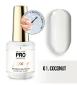 01. COCONUT - lakier hybrydowy biały MOLLON LUXURY