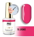 75. LYCHEE - NEONOWY profesjonalny lakier hybrydowy o konsystencji żelu UV/LED Luxury Gel Polish Color Coat 8 ml - Mollon PRO *