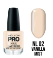 02. VANILLA MIST - lakier klasyczny beżowy MOLLON HARDENING 15 ml 