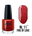11. Fire of Love - Lakier Klasyczny Hardening Nail Lacquer 15 ml - Mollon PRO
