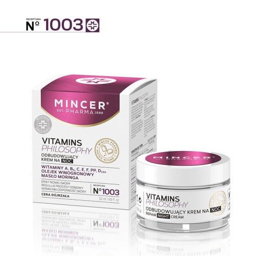 MINCER RECEPTURA 1003 VITAMINS PHILOSOPHY 50 ml - krem na noc odbudowujący