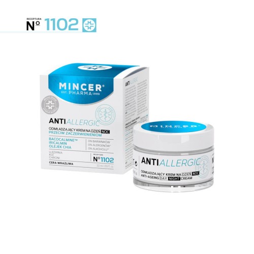RECEPTURA N°1102 - ANTIALLERGIC 50 ml - krem na dzień i na noc odmładzający MINCER PHARMA