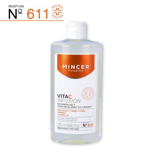RECEPTURA N°611  - VITA C INFUSION 250 ml - płyn micelarny regenerujący MINCER PHARMA