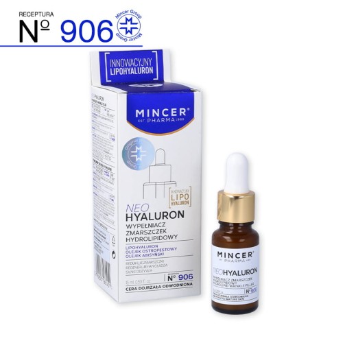 RECEPTURA N°906 - NEOHYALURON™  15 ml - wypełniacz zmarszczek hydrolipidowy MINCER PHARMA