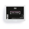DUAL FORMS POLYFLEXI - SALON SQUARE - formy do przedłużania paznokci akrylożelem MOLLON