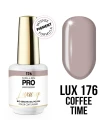 176. COFFEE TIME - lakier hybrydowy beżowy MOLLON LUXURY