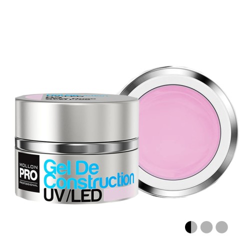 03. CLEAR ROSE GEL DE CONSTRUCTION UV/LED 50 ml - żel budujący MOLLON