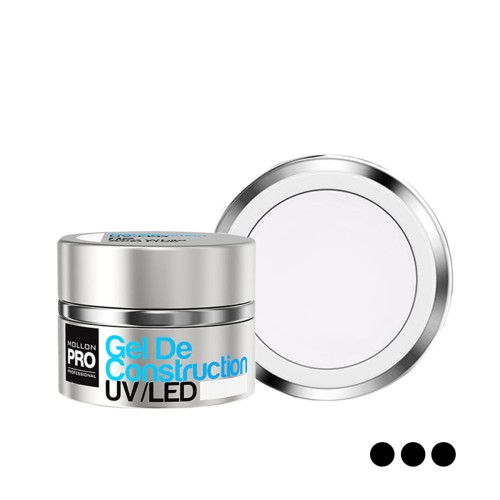 07. SNOWY WHITE DE CONSTRUCTION UV/LED 30 ml - żel budujący MOLLON