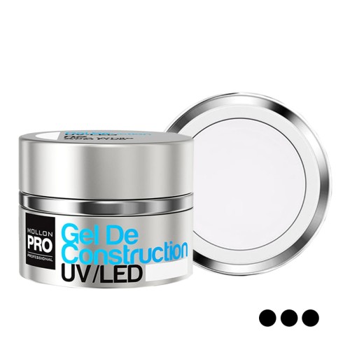 07. SNOWY WHITE GEL DE CONSTRUCTION UV/LED 50 ml - żel budujący MOLLON