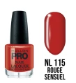 115. ROUGE SENSUEL - lakier klasyczny czerwony MOLLON HARDENING 15 ml 
