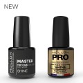 MOLLON MASTER TOP COAT UV/LED NO WIPE SHINE 12 ml - samopoziomujący nabłyszczający top bez warstwy dyspresyjnej