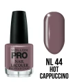 044. HOT CAPPUCCINO - lakier klasyczny brązowy MOLLON HARDENING 15 ml 