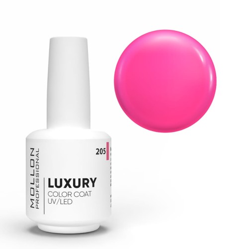 205. FUCHSIA FREEZE - lakier hybrydowy różowy MOLLON LUXURY