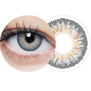 Soczewki kolorowe jednodniowe clearcolor™  1-day Gray FL331 10pk -1,00