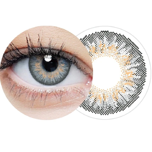 Soczewki kolorowe jednodniowe clearcolor™  1-day Gray FL331 10pk -1,00