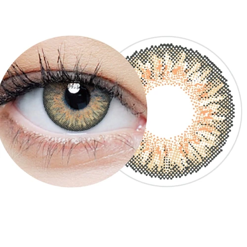 Soczewki kolorowe jednodniowe clearcolor™  1-day Hazel FL332 10pk -0,00