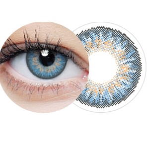 Soczewki kolorowe jednodniowe clearcolor™  1-day Blue FL333 10pk -1,00
