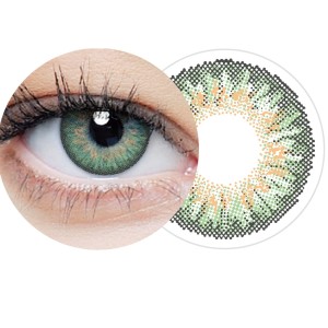 Soczewki kolorowe jednodniowe clearcolor™  1-day Green FL334 10pk -1,00