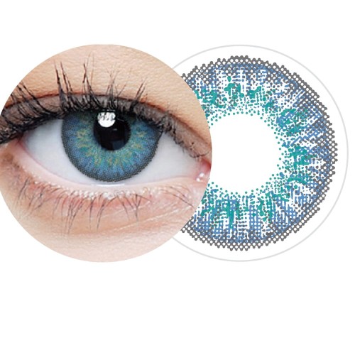 Soczewki kolorowe miesięczne clearcolor™ 55 Emerald FL303N 2pk -8,00