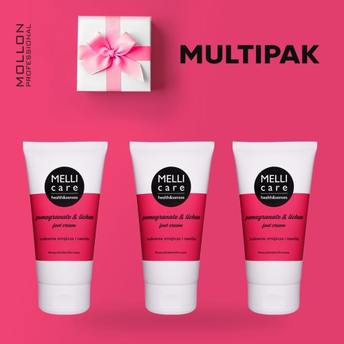 MELLI CARE SET 150 ml x 3 - zestaw 3 kremów do stóp z  mocznikiem