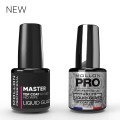 MOLLON MASTER TOP COAT LIQUID GLASS 12 ml  -  top UV/LED samopoziomujący, nadający efekt szklanej powierzchni z super połyskiem bez warstwy dyspresyjnej
