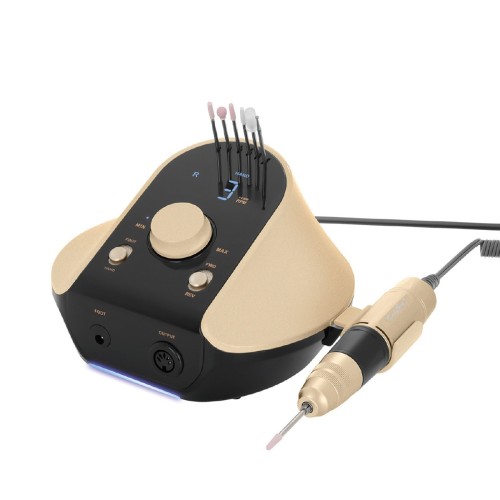 FREZARKA z podświetleniem LED – 45W / 35 000 RPM złota - do manicure i pedicure