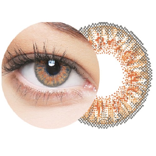 Soczewki kolorowe miesięczne clearcolor™ 55 Tangerine FL301N 2pk -5,00