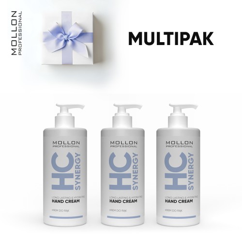 MOLLON LONG HYDRATING SET 250 ml x 3 - zestaw 3 kremów nawilżających wodoodpornych do rąk