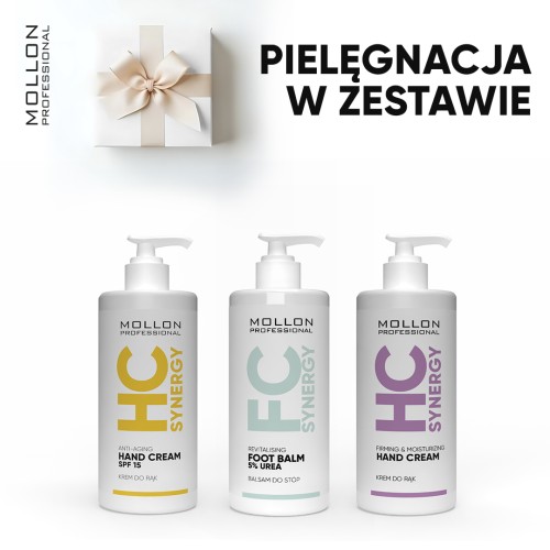 MOLLON SET NR 3 (KREM DO RAK SPF, KREM DO STÓP 5% UREA, KREM DO RĄK Z KOLAGENEM)