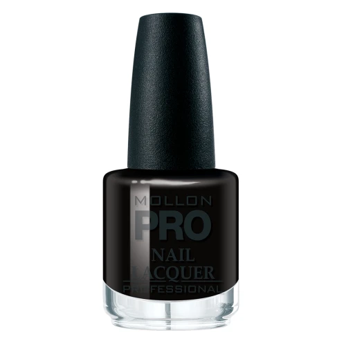 020. INTENSE BLACK - lakier klasyczny czarny MOLLON HARDENING 15 ml 