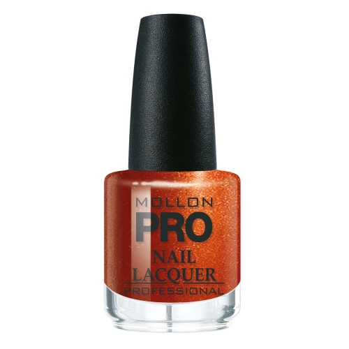 371. BRANDIVA - lakier klasyczny mahoniowy z perłą MOLLON HARDENING 15 ml 