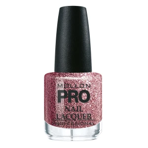 373. PROSECCOUTURE - lakier klasyczny różowy z brokatem MOLLON HARDENING 15 ml 