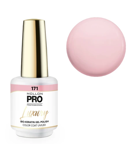 171. FRENCH PINK -  lakier hybrydowy różowy MOLLON LUXURY **