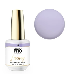 12. LAVENDER - lakier hybrydowy fioletowy MOLLON LUXURY *