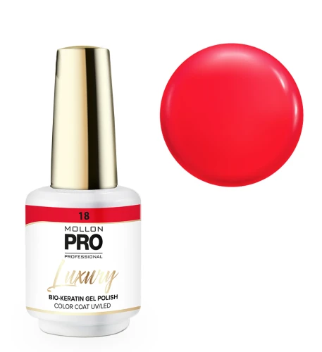18. CRANBERRY - lakier hybrydowy czerwony MOLLON LUXURY *