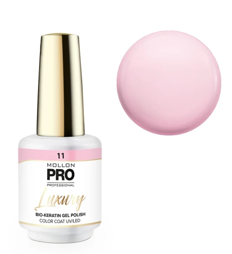 11. PINK BLUEBERRY - lakier hybrydowy różowy MOLLON LUXURY **