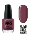 59. SILKY MAUVE - lakier klasyczny różowy MOLLON HARDENING 15 ml 