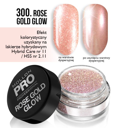 300. ROSE GOLD GLOW - pyłek w kolorze różowego złota MOLLON